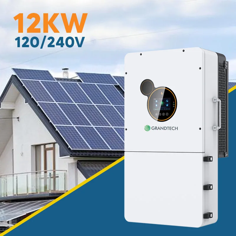 UL-sertifioitu SRNE Dual Output 6 kW 8 kW 12 kW 48 V hybridi aurinkoinvertteri ilman akkua, off-grid aurinkoinvertteri WiFi kotikäyttöön