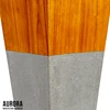 Grano de madera y cemento