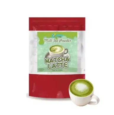 Pure Japanese Matcha Powder Drink Made in Taiwan for On-the-Go with Jelly Cup Packaged in Bag