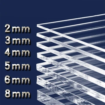 Thickness 3mm Acrylic Board High Transparent Board Model Sheet Material for DIY Model Part Accessories Acrylic Sheet