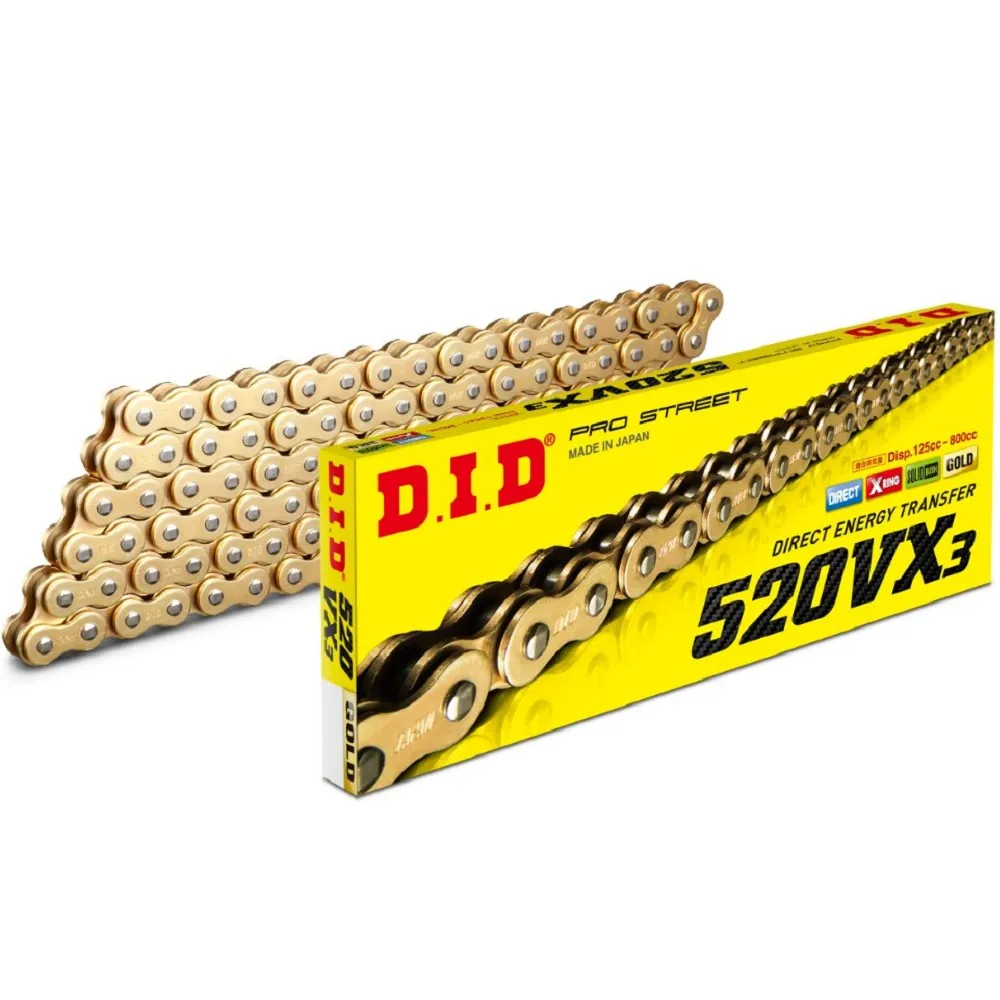 Did Gold X-ring Chain 520vx3 88 Links For Sym Maxsym Tl, Oem