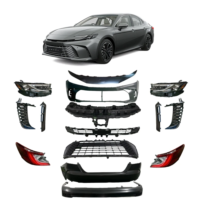 Yiyang New ABS Plastic Auto Body Kit With LED Headlight Tail Light Front Bumper Grill For Toyota