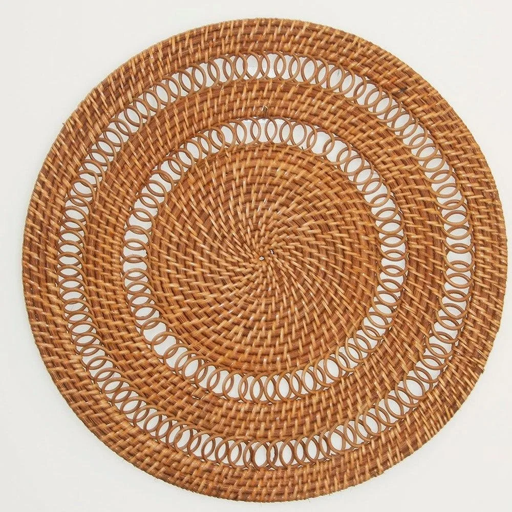 Dinner Centerpiece Decoration Rattan Placemats Woven Dining Place Mats