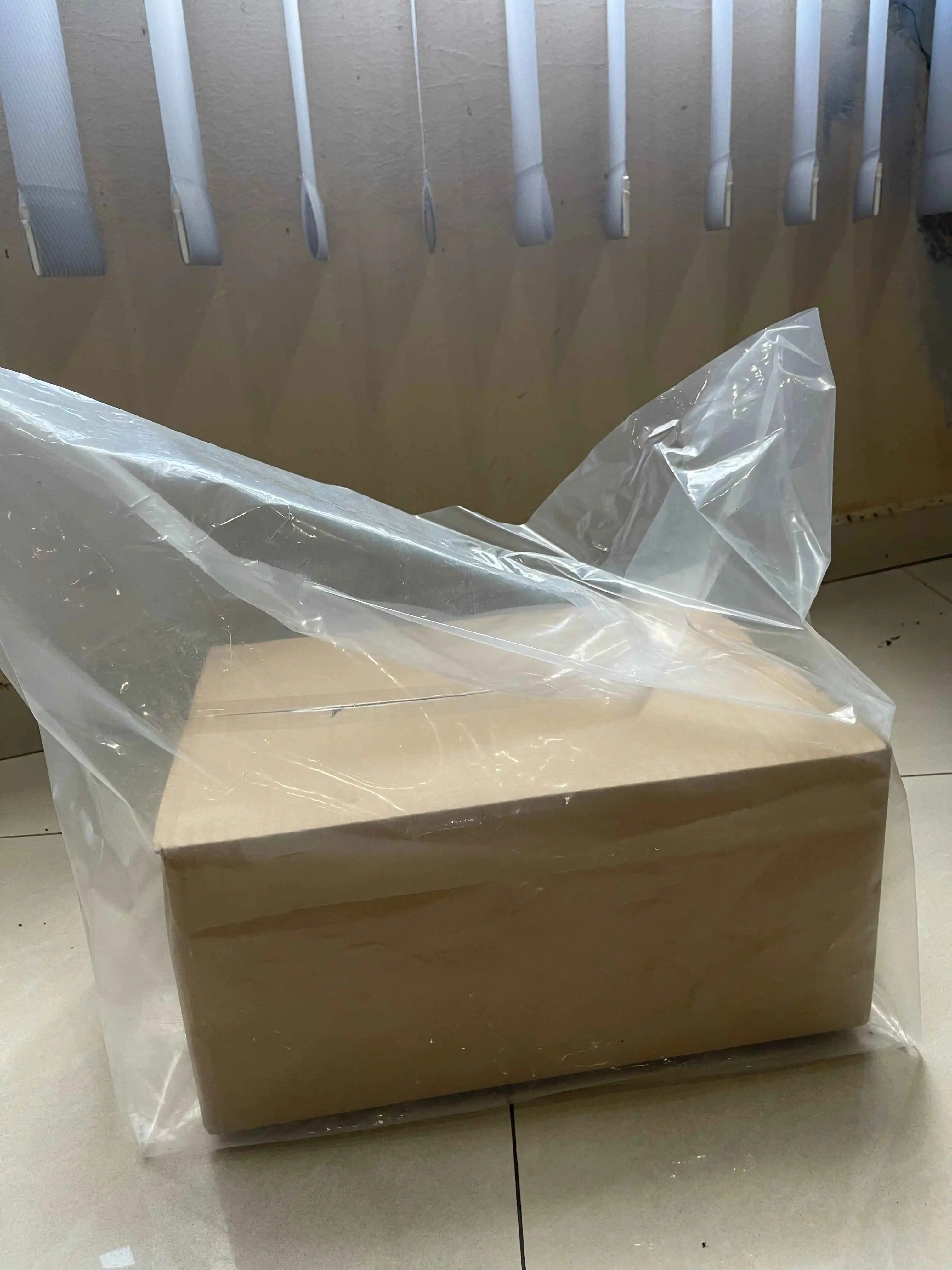 Oem Ldpe Food Grade Plastic Poly Gusseted Bag Clear Poly Bags Carton