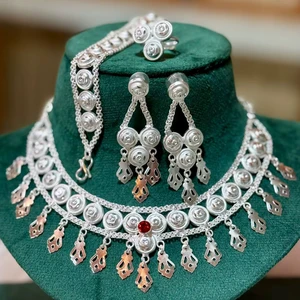 2026 Best Buy 24K Gold Plated Vintage Style Indian Inspired Women's Brass Zircon Fine Jewelry Sets Gift Ready