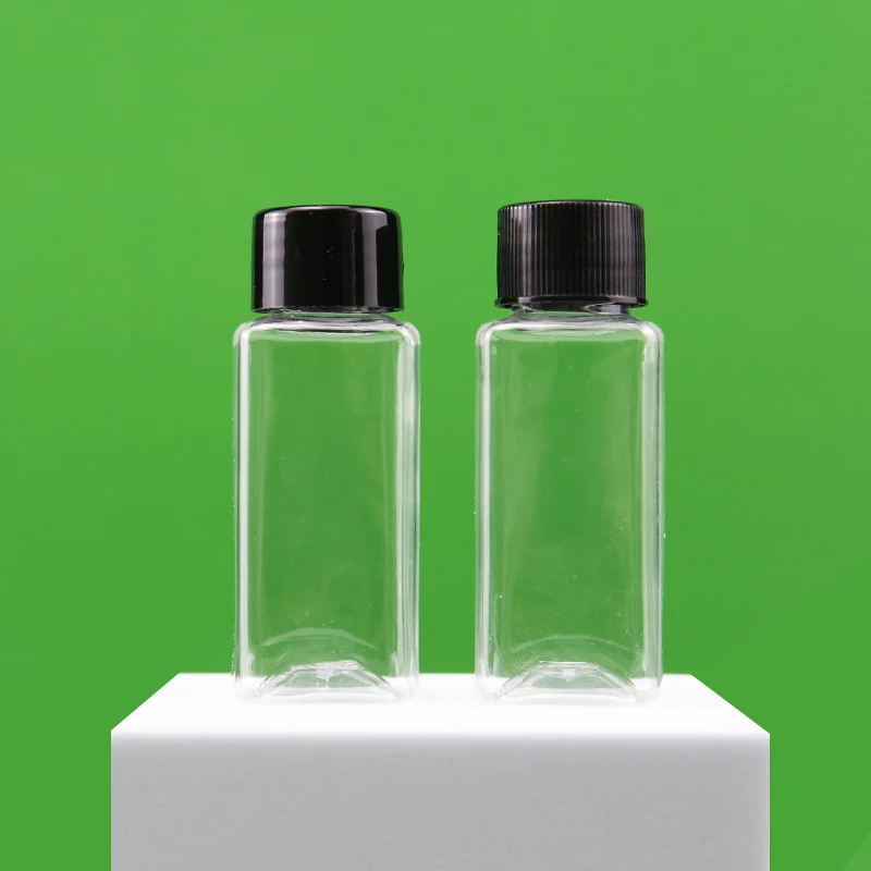 product pet 30ml bottle plastic transparent cosmetic bottle with black cap-27