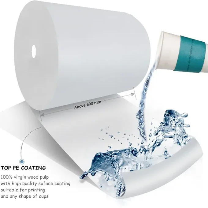 60gsm To 400gsm Paper Cup Bottom Roll Waterproof Material Pe Coated