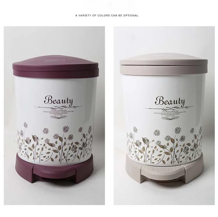 Пластиковый производитель под заказ высокое качество бытовой полипропилен пластиковая педаль мусорная корзина для