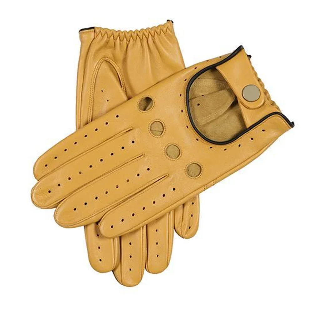 Best Design Men's Cowhide Leather Gloves for Car Driving High Quality and Low Priced Customized Soft Driving Mittens