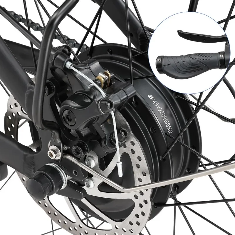 Halo Knight H02 Electric Bike, 750W Brushless Motor, 48V 16Ah Battery, 29*2.1-inch Tires - Black