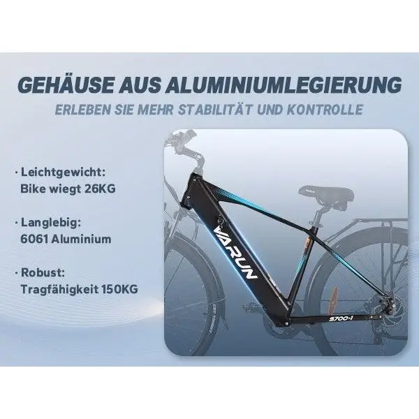 Elektrofahrrad 27,5 x 4 250W Bürstenlosmotor 80Nm Drehmoment 128km Reichweite