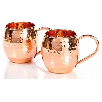 Coffee Copper Elegant Wine Mugs 250ml Copper Cocktail Glass Hammered ...