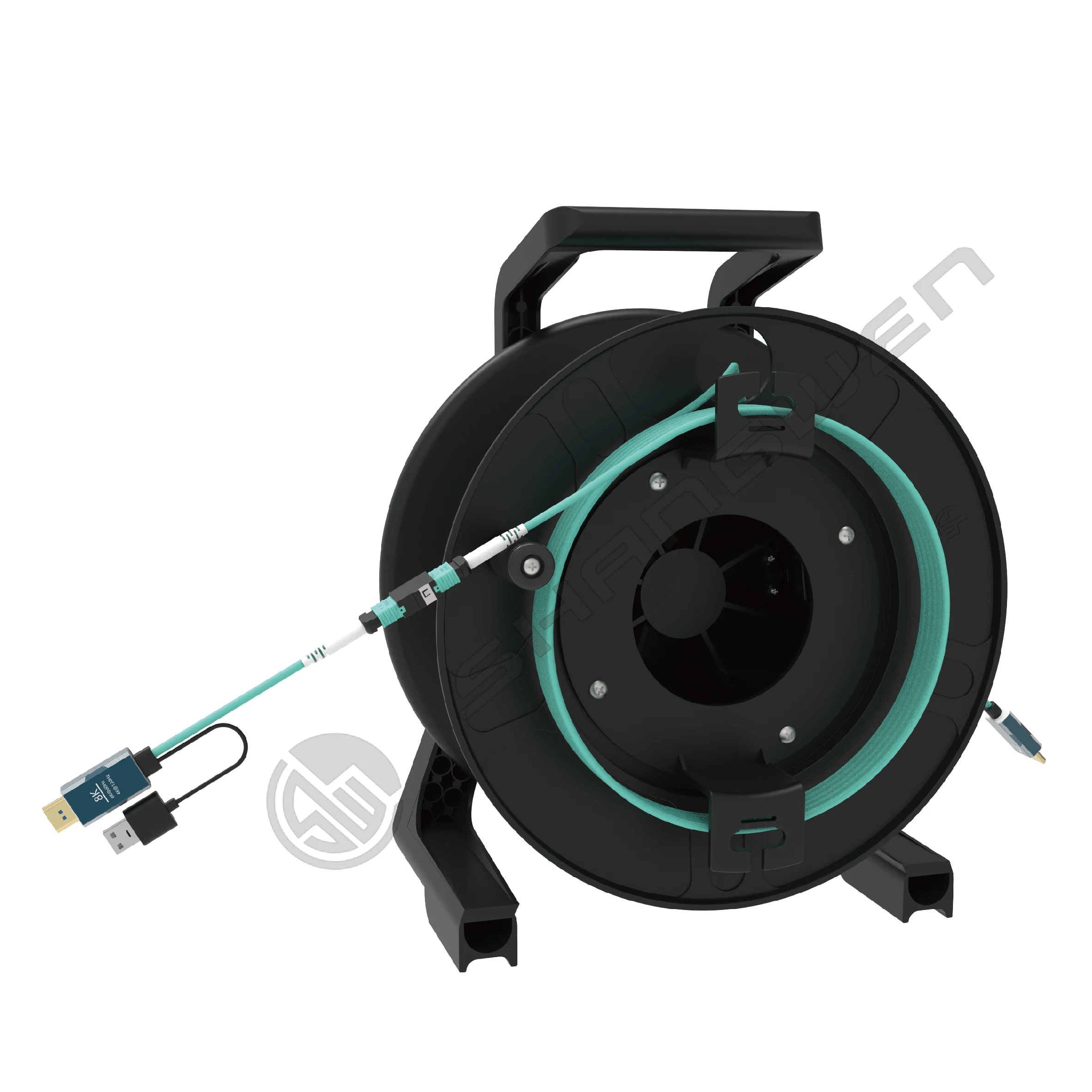 TPU Armored Jumper LC FC SC ST singlemode Fiber Optic OM3 convert Detachable 8K Fiber Optic HD data MPO Cable Kit