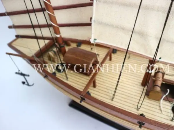 Gia Nhien Manufacturer Approve Custom Design Low MOQ Chinese Junk  WOODEN MODEL BOAT -  HIGH QUALITY WOOD SHIP MODEL
