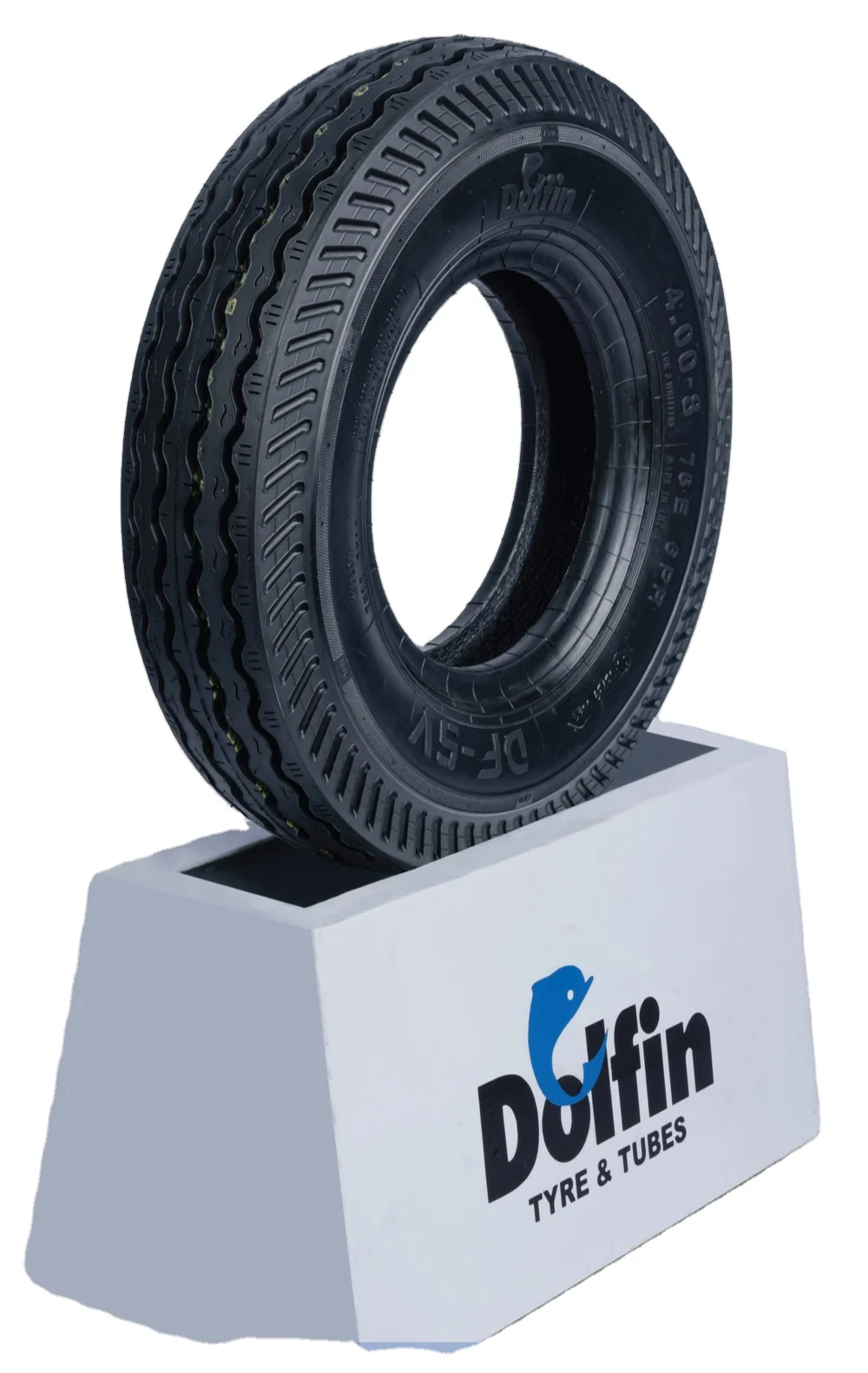DOLFIN 91 ZO 90/90-12 Solid Soft Rubber Tyres for Three Wheeler Vehicles 64B Index 1 Year Warranty