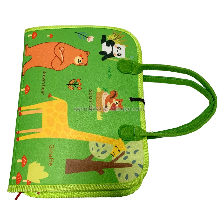 Custom Felt Busy Board Montessori Sensory Learning Toys Basic Skills