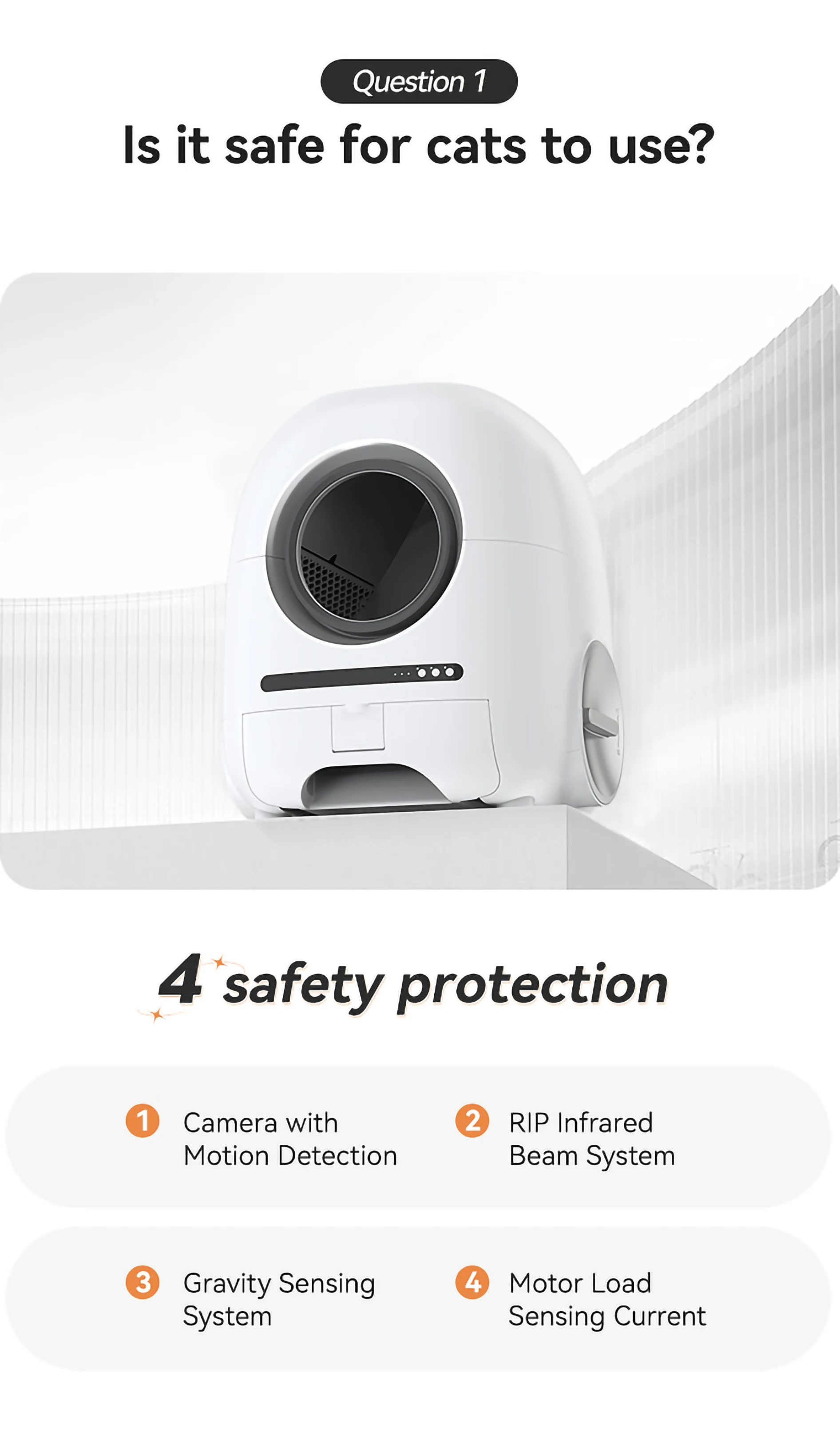 Large Capacity Self Cleaning Cat Litter Box Smart Automatic Cat Litter