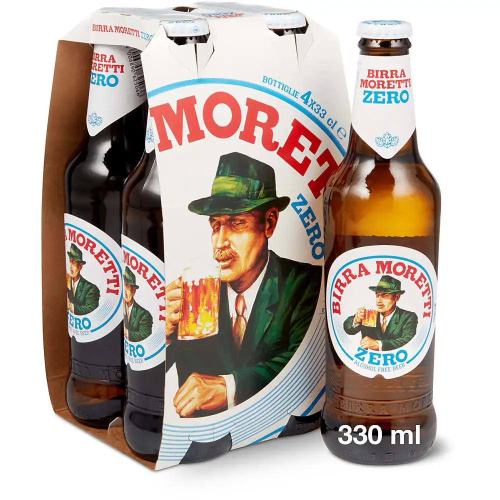 100 Original Birra Moretti Premium Larger Beers 330ml Bottle Beers At