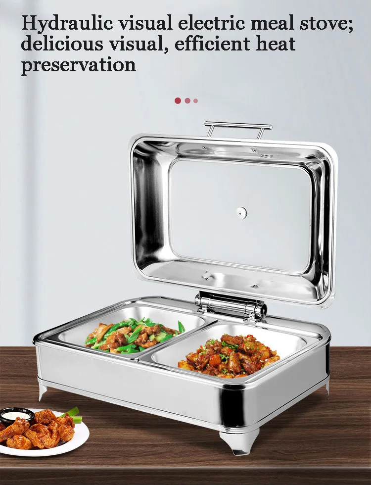 Hotel Restaurant Catering Equipment Buffet Display Chefing Chaffing Stainless Steel Food Warmers