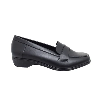 Best Selling High Grade Malaysia Azer Ladies' Slip On Court Shoe (82-2507) Black Color Mary Jane Pumps