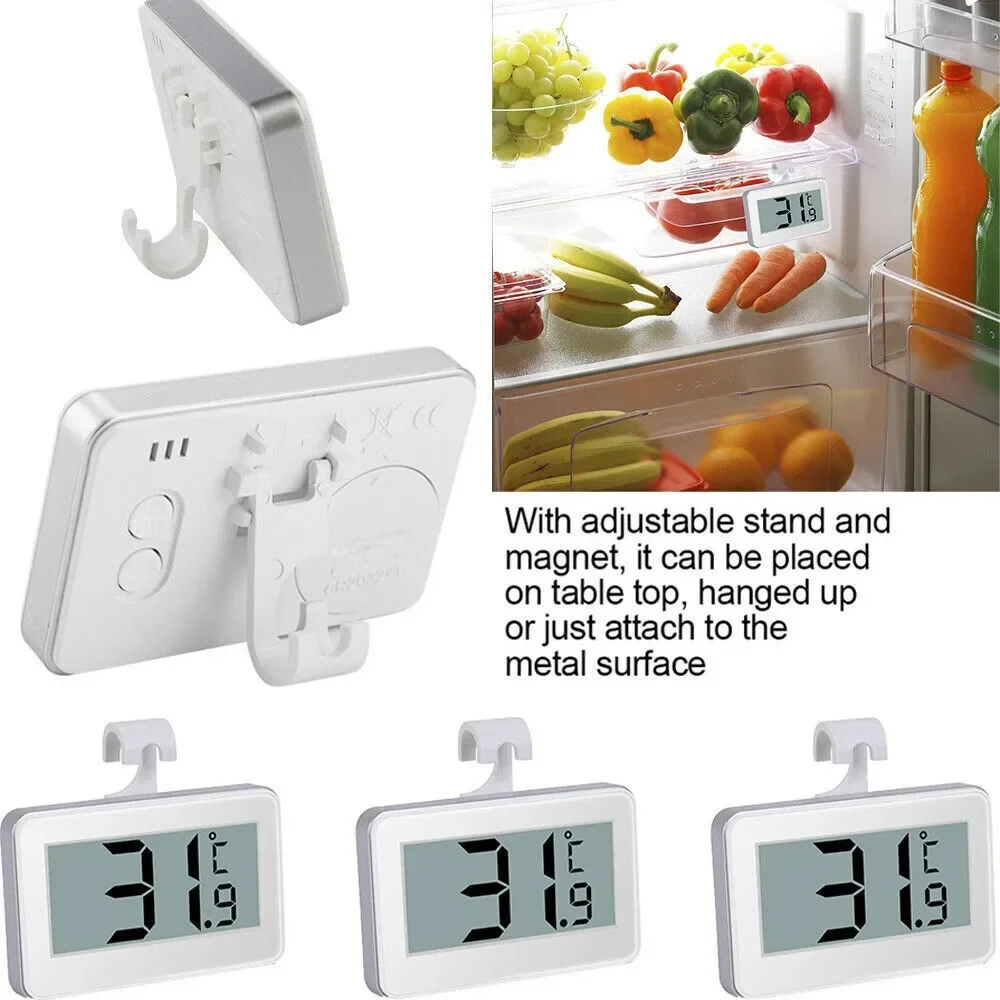 Max and Min Record Function Digital Refrigerator Freezer Thermometerwith Large LCD Display