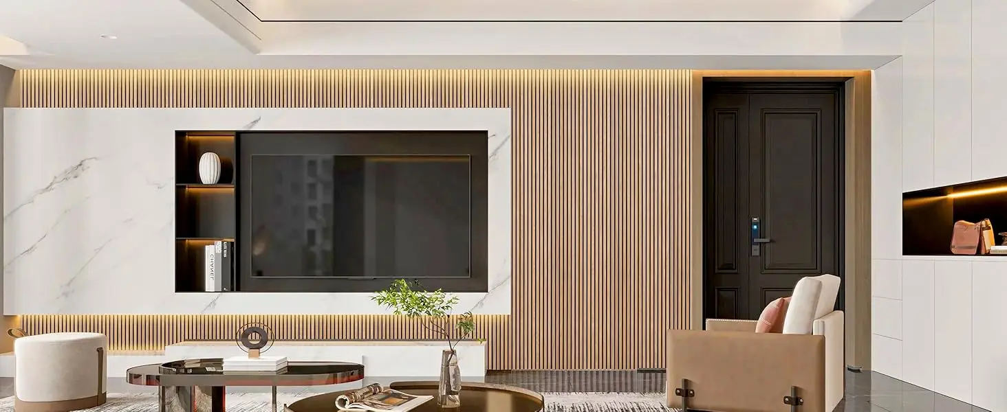 Soundproof Acoustic Wood Slat Panels Natural Oak Noise Reduction Acoustic Wall Ceiling Panels details