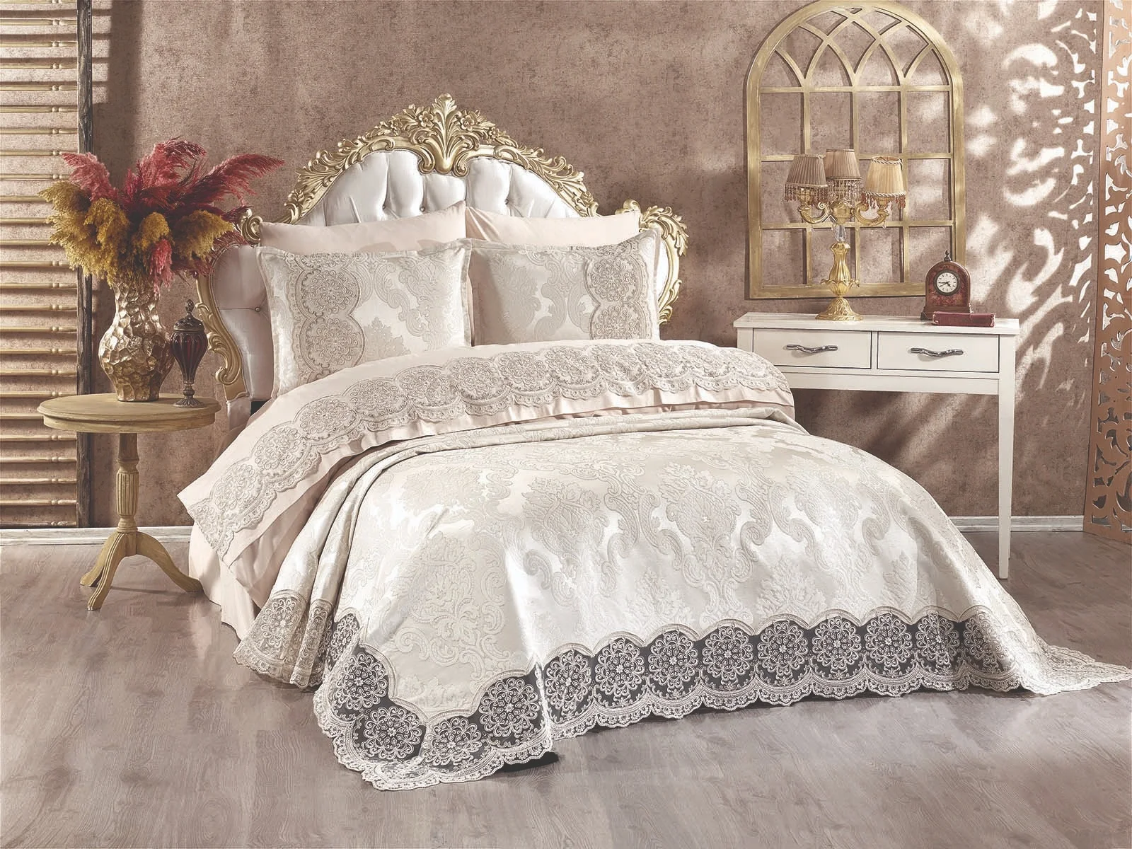 Violet Luxury Bedspreads Bedspread With Special Laces High Quality ...