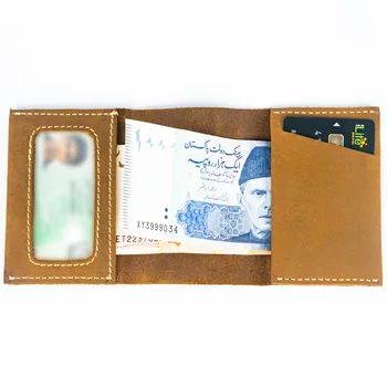 Trifold Wallet With Id Card Premium Quality Custom Style Plain Wallets ...