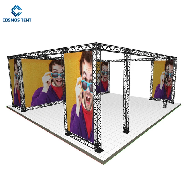 7x7m Box Truss Aluminum Overhead Exhibition Gantry Stand Kit  LED Screen Truss