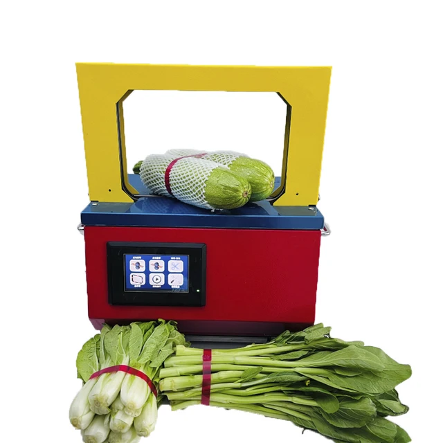 Vegetable strapping machine  Supermarket strapping machine Noodle bundling machine