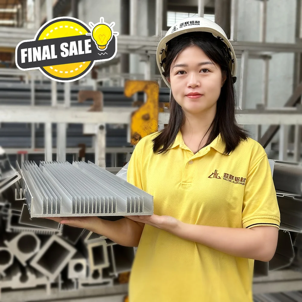 Heatsink Aluminum Profiles Top Mount Finned Radiator Crimped Fins