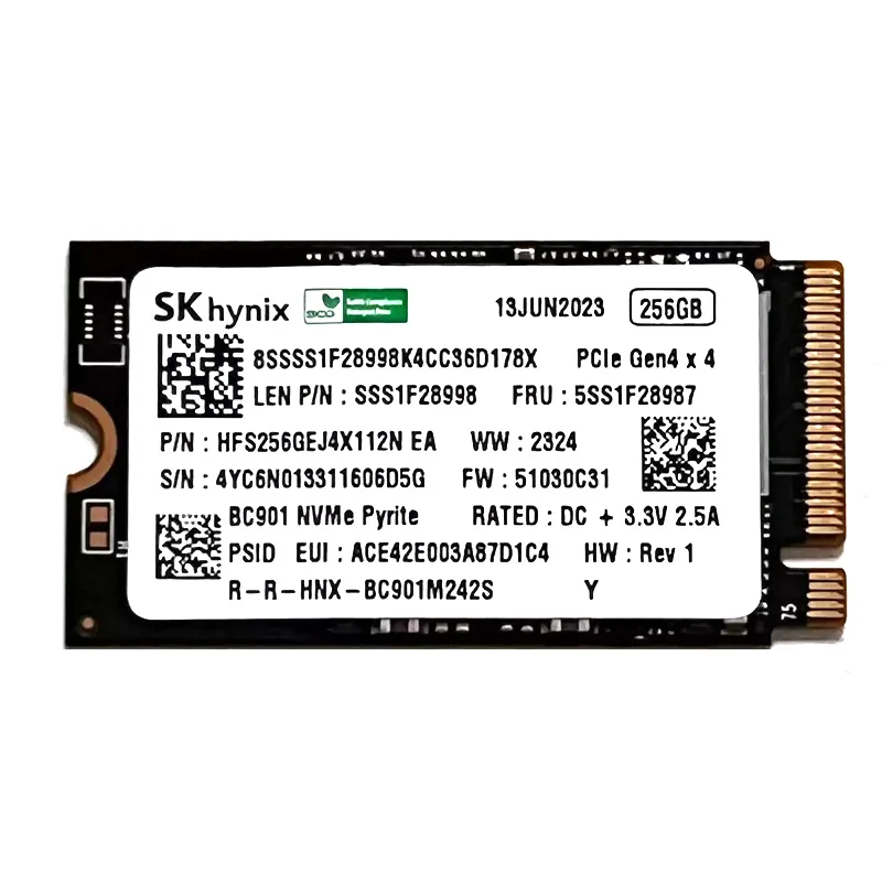tkhsy_sei Venda quente SSD NVMe Para SK Hynix BC901 256GB SSD interno Solid