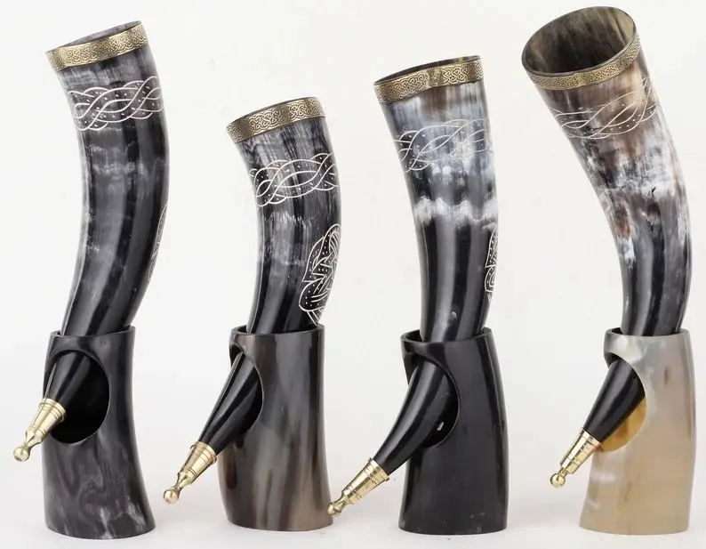 Export Selling Viking Drinking Horn Custom Design Viking Drinking Horn