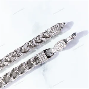 Custom Cut Cut VVS Moissanite Diamond GRA Certified Sterling Silver Rose Gold Plated Rappers Style Hip Hop Ice Exclusive Spikes