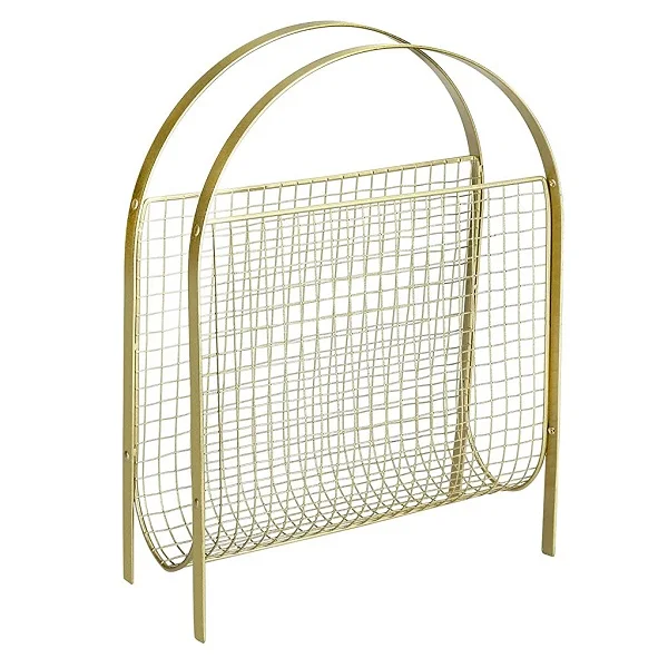 Modern Black Magazine Rack Customized Display Rack Handcrafted Metal ...