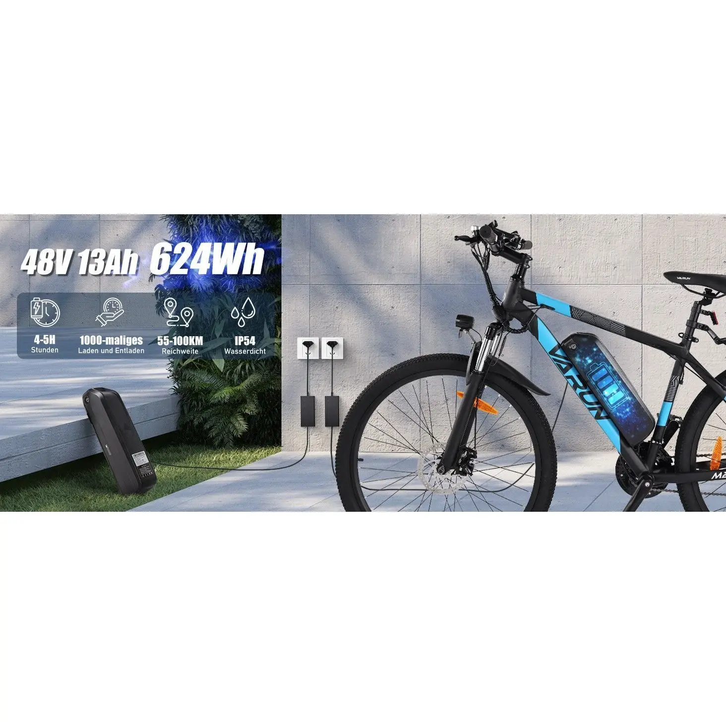 VARUN M27 Elektrofahrrad 27.5 * 1.95 Zoll Tire, 48V 13AH elektrisches Mountainbike