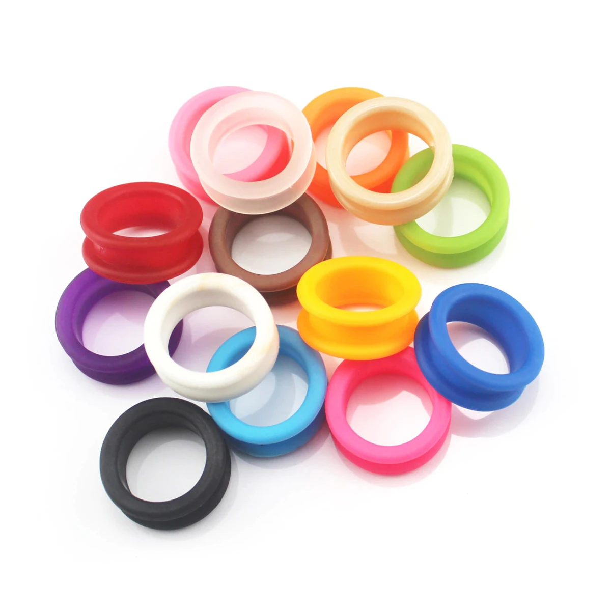 Fit All Size Silicone Finger Rings Soft Rubber Finger Ring Grips ...