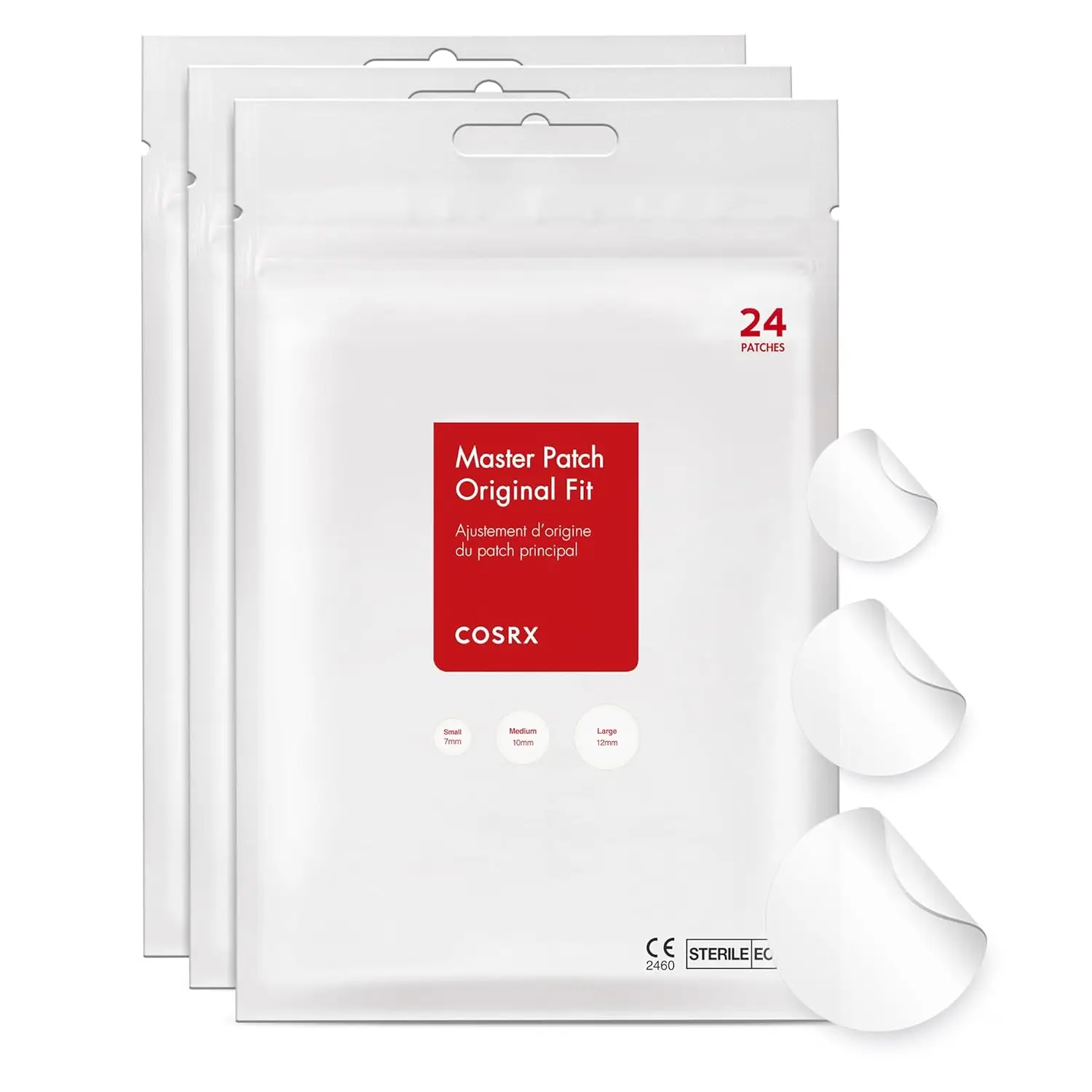 COSRX Acne Pimple Patch 3 Size Patches Spot Stickers Absorbing Hydrocolloid Korean Skincare Original Blemish 24 Patches