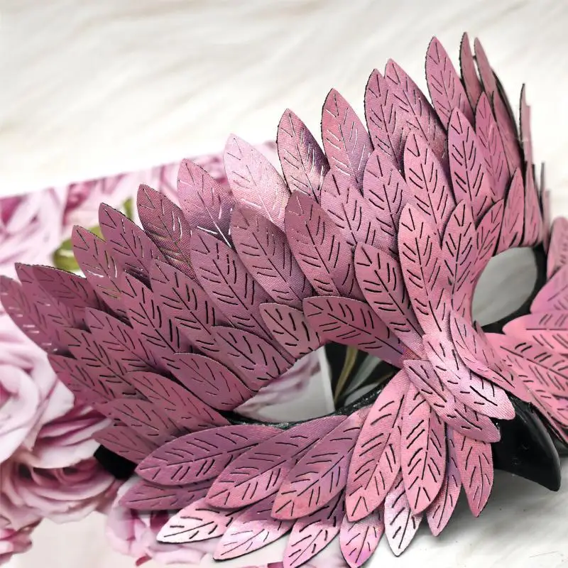 HLC Black Bird Beak Masquerade Masks Manufacturer Carnival Half Face Owl Raven Feather Mask for Halloween Cosplay Props Supplies