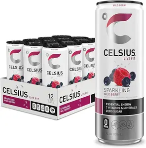 Original for Celsius Quality Carbonate-Powered Diet Energy Drink Bulk Supply Primary Sugar-Free Bottle Packaging