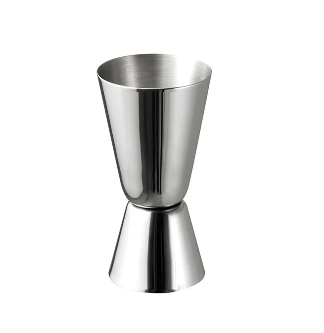 Professional Look Stainless Steel Jigger Glass Eco Friendly Mixing