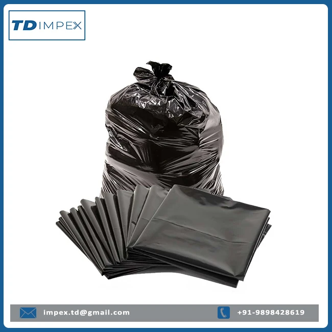 Heavy Duty Hdpe Plastic Garbage Bag Dustbin Liners Trash Bags Hot