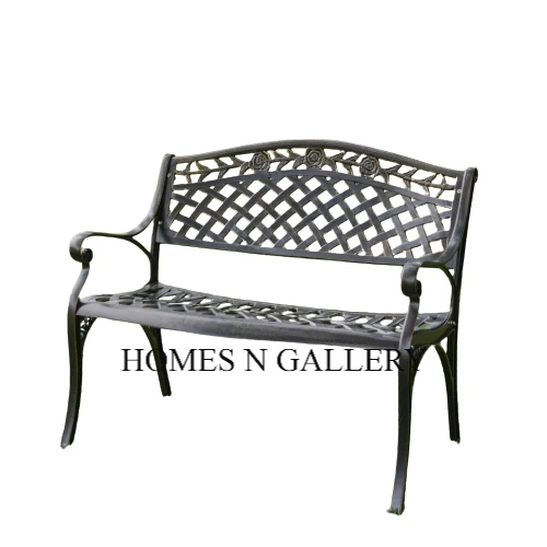 Factory Wholesale Price Cast Aluminium Patio Outdoor Garden Furniture Bench at Wholesale Price From Indian Manufacturers