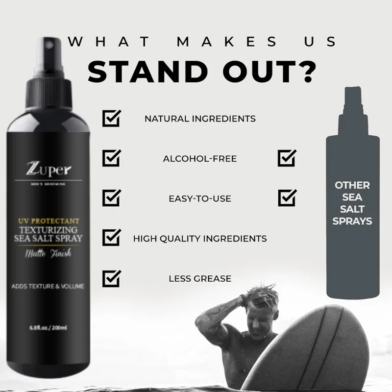 Natural Sea Salt Spray Alcoholfree,Lifts And Texturizes Hair For A