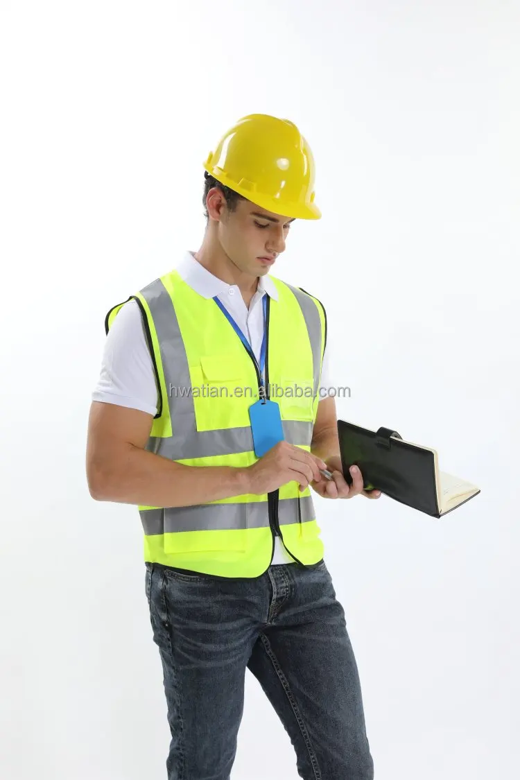 Construction Working Hot Selling Reflective Safety Vest with Big Protects and High Reflective Tape