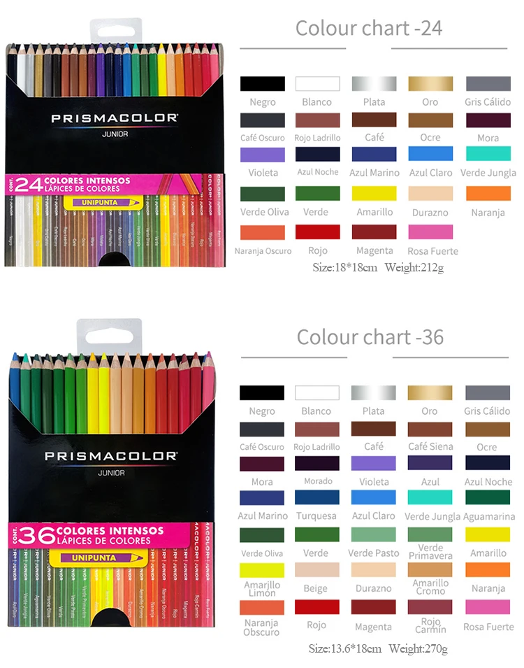 Prismacolor Junior Oil Based Colored Pencils Professional Set_voghion.com