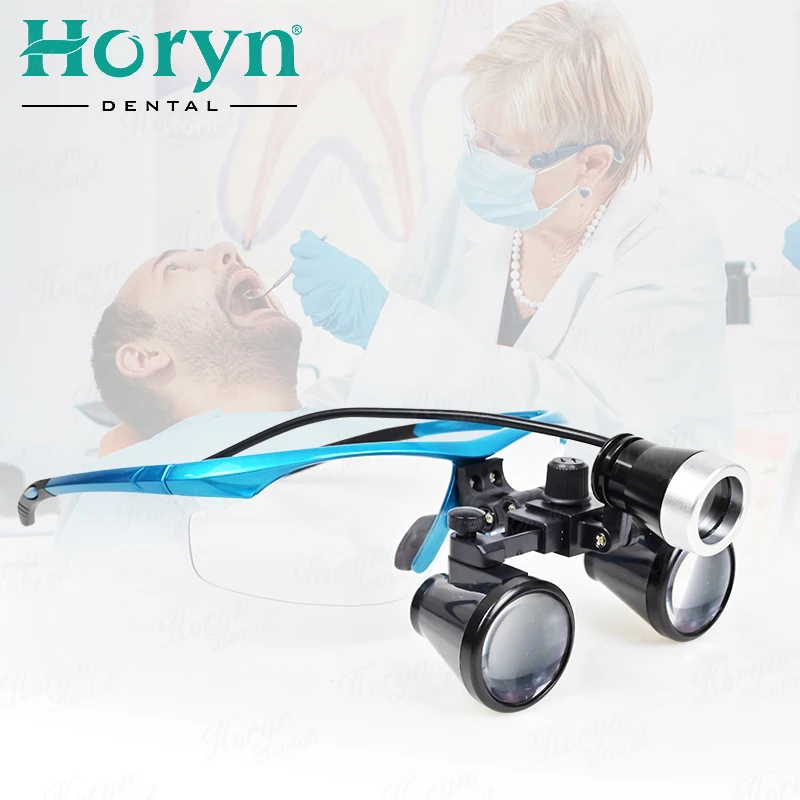 YUYO 3.5X Binocular Dental Loupes – Surgical Medical Operation Magnifier – Metal Frame – USA