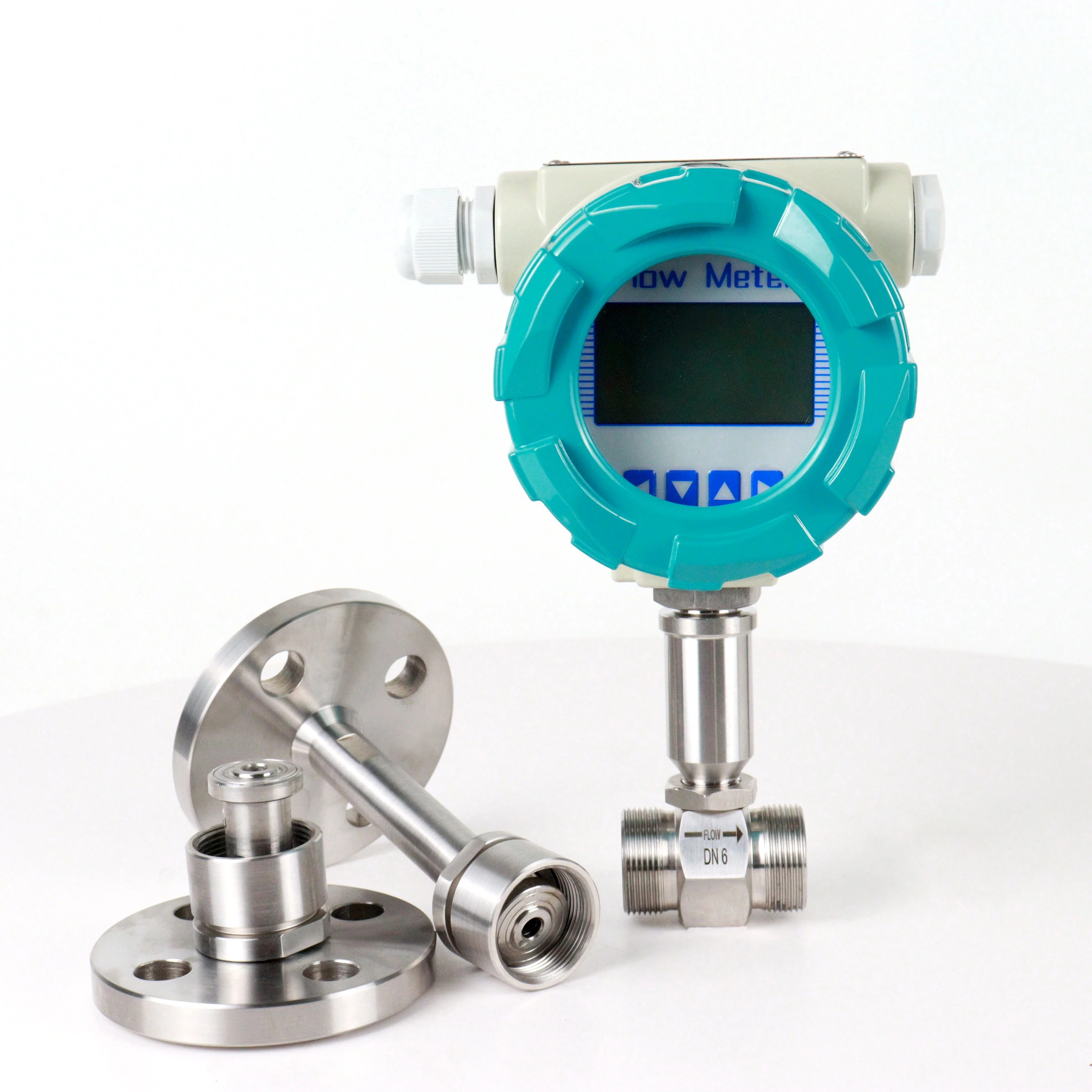 4-20mA Liquid Turbine Flow Meter for Edible Oil Vegetable Oil & Water OEM Customizable +/-0.5% Accuracy SS304 Material