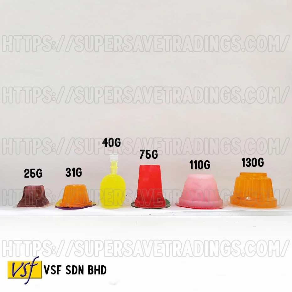 Aiiing Fruit Mini Jelly Cup with Nata De Coco Grapes Mango Lychee Strawberry Assorted Flavor Packet 25g X 27 Pcs X 14 Pkts