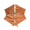 Brown Satin With Black Mesh